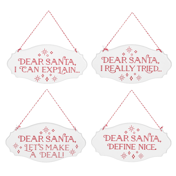 Dear Santa Wall Sign