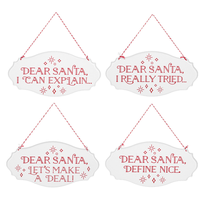Dear Santa Wall Sign
