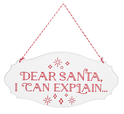 Dear Santa Wall Sign