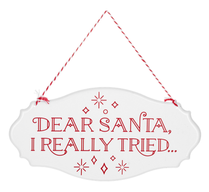 Dear Santa Wall Sign