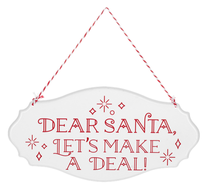Dear Santa Wall Sign