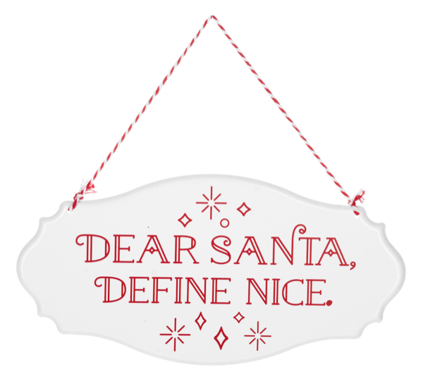 Dear Santa Wall Sign