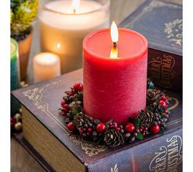 Berry Pinecone Candle Ring