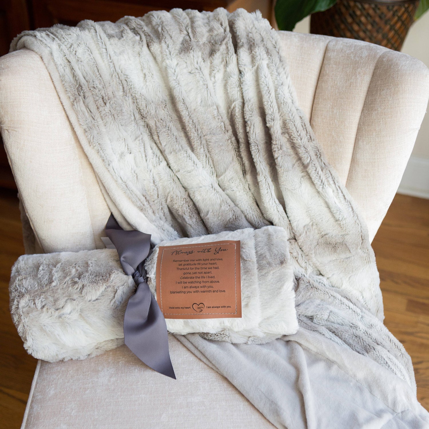 Softly Said Sympathy Blanket: Always With You Sentiment