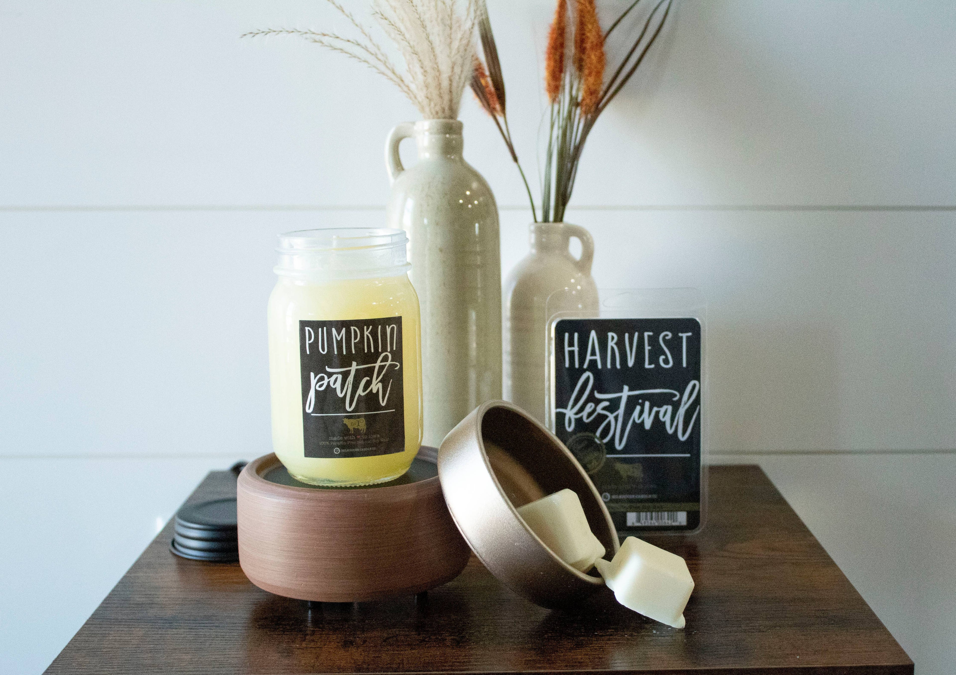 Pewter &amp; Walnut 2-in-1 Tabletop Melter