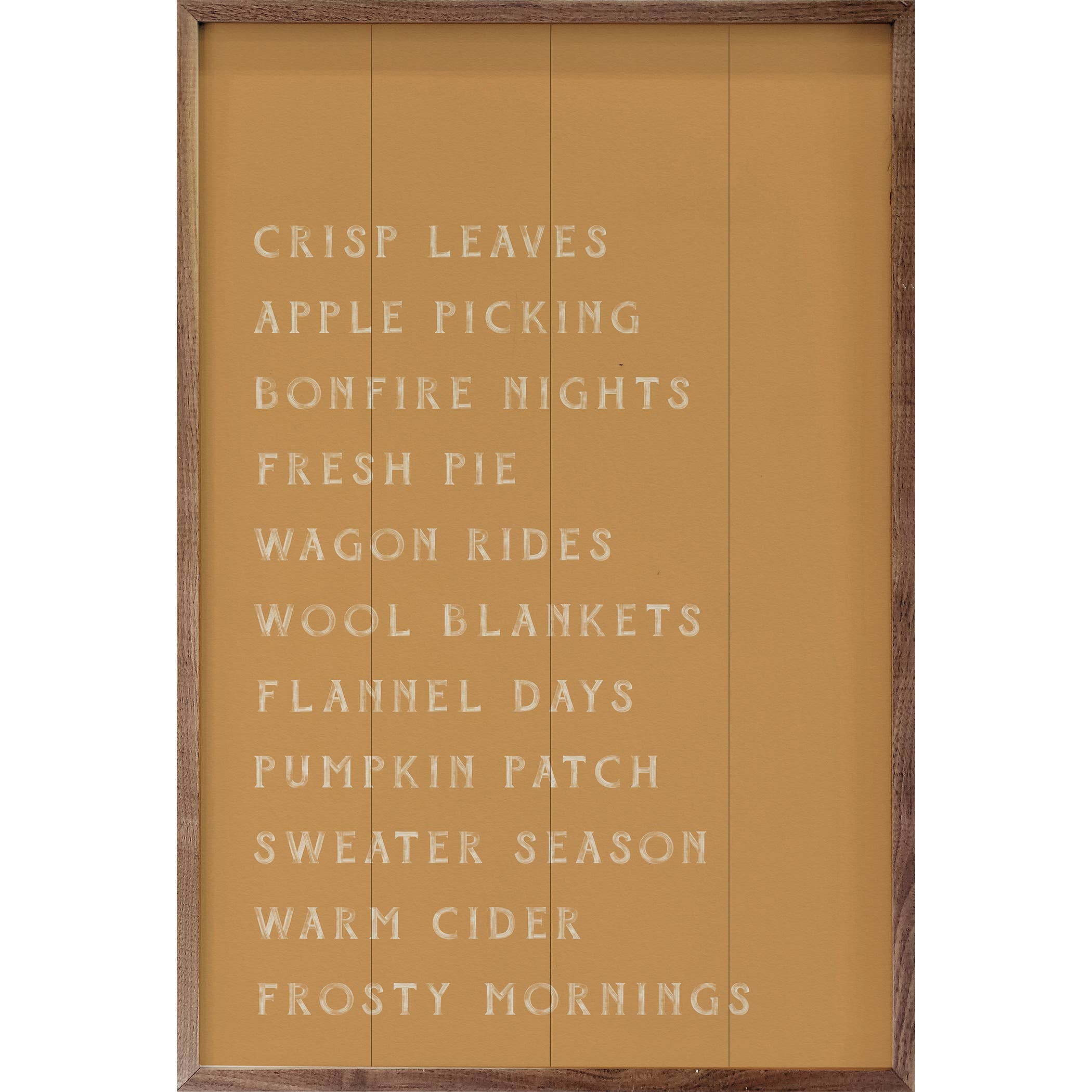 Autumn Activities List Gold