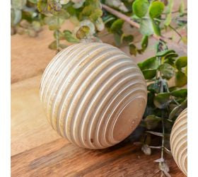Striped Wood Ball