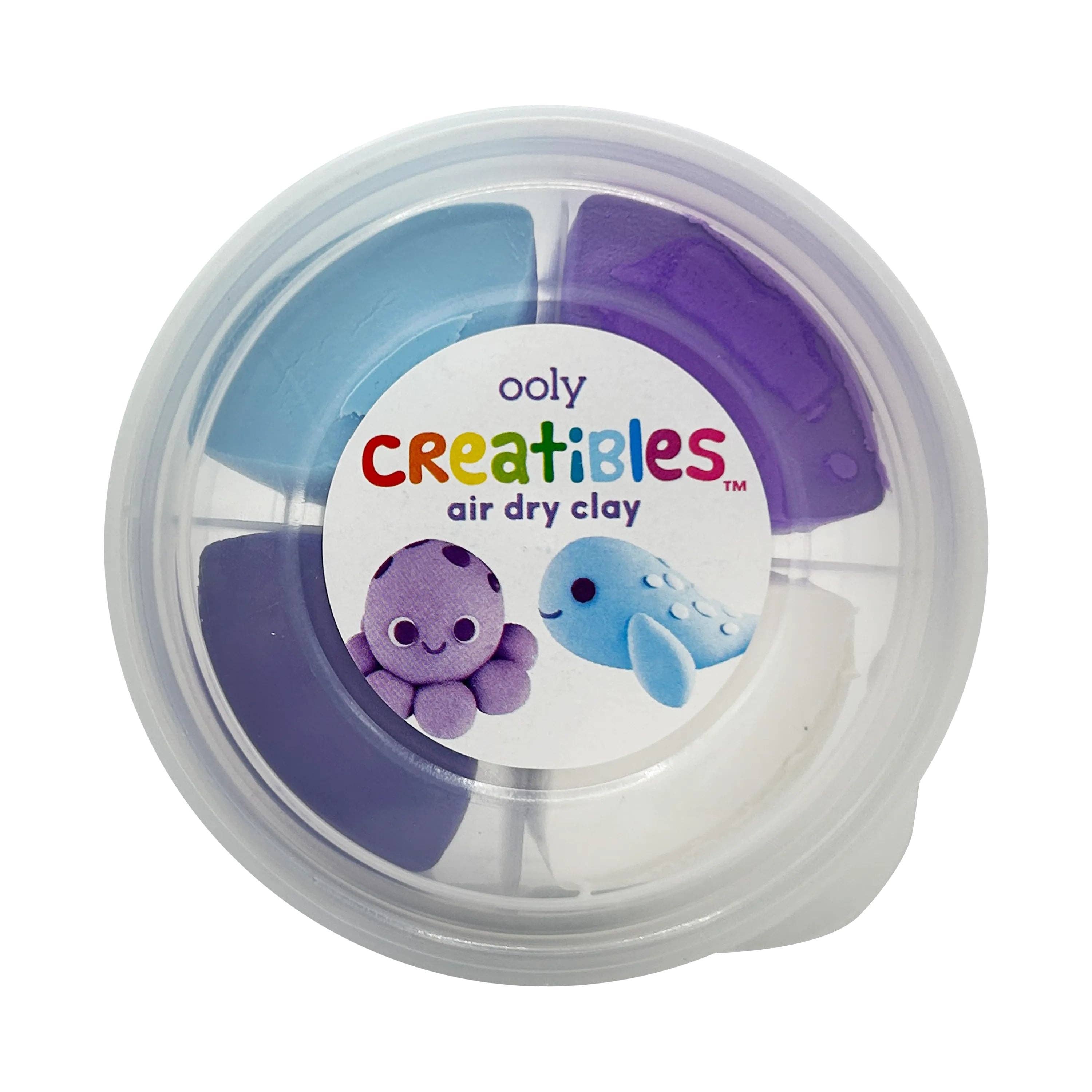 Creatibles Air Dry Clay Kit - Ocean BFFs - Set of 4 Colors