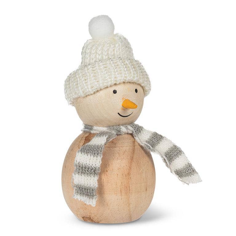 Snowman with Knit Hat