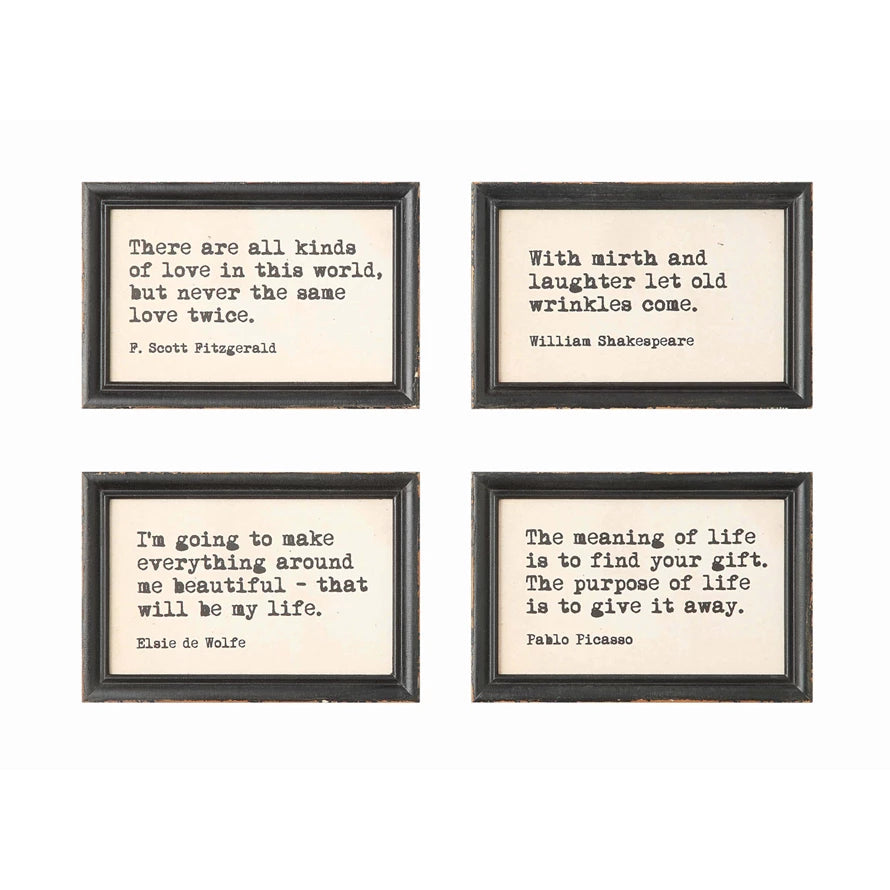 Framed Quote