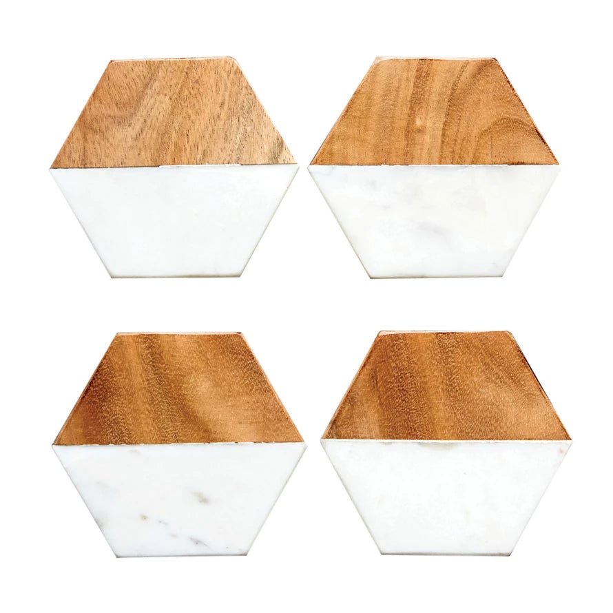 Hexagon Coaster Set