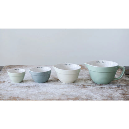 Batter Bowl w/ Handle Blue/green