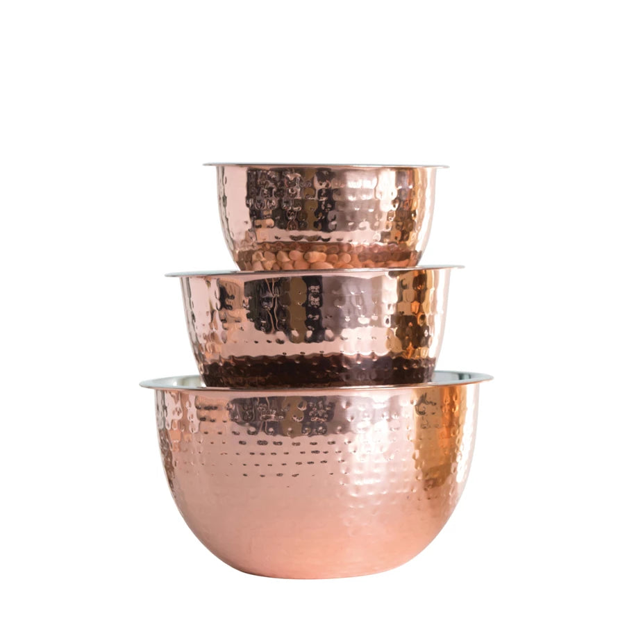 Copper Steel Bowls - Set
