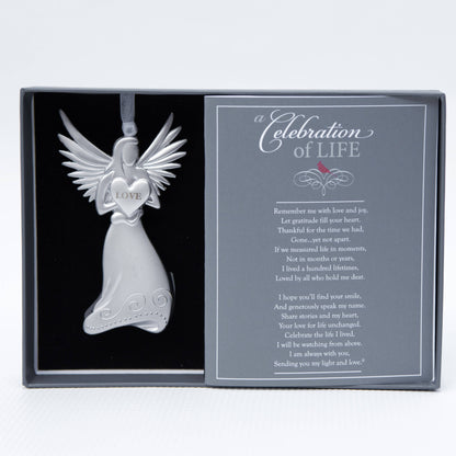 Celebration of Life Angel Ornament: Sympathy Gift 6306A