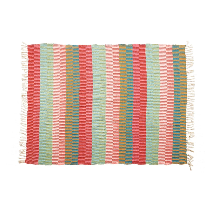 Striped Throw w/ Tassels