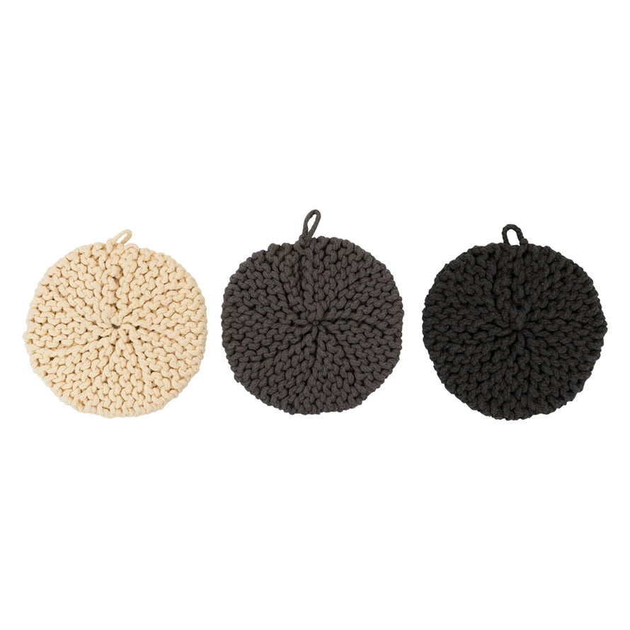 Round Crocheted Pot Holder