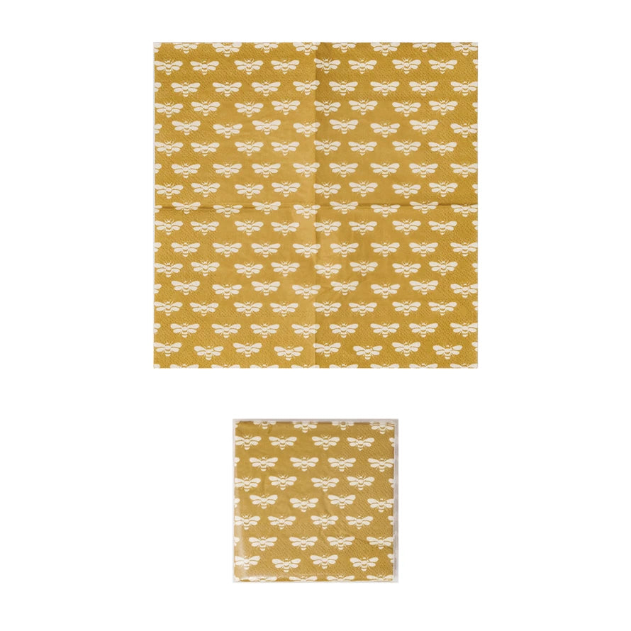 Bee Cocktail Napkins