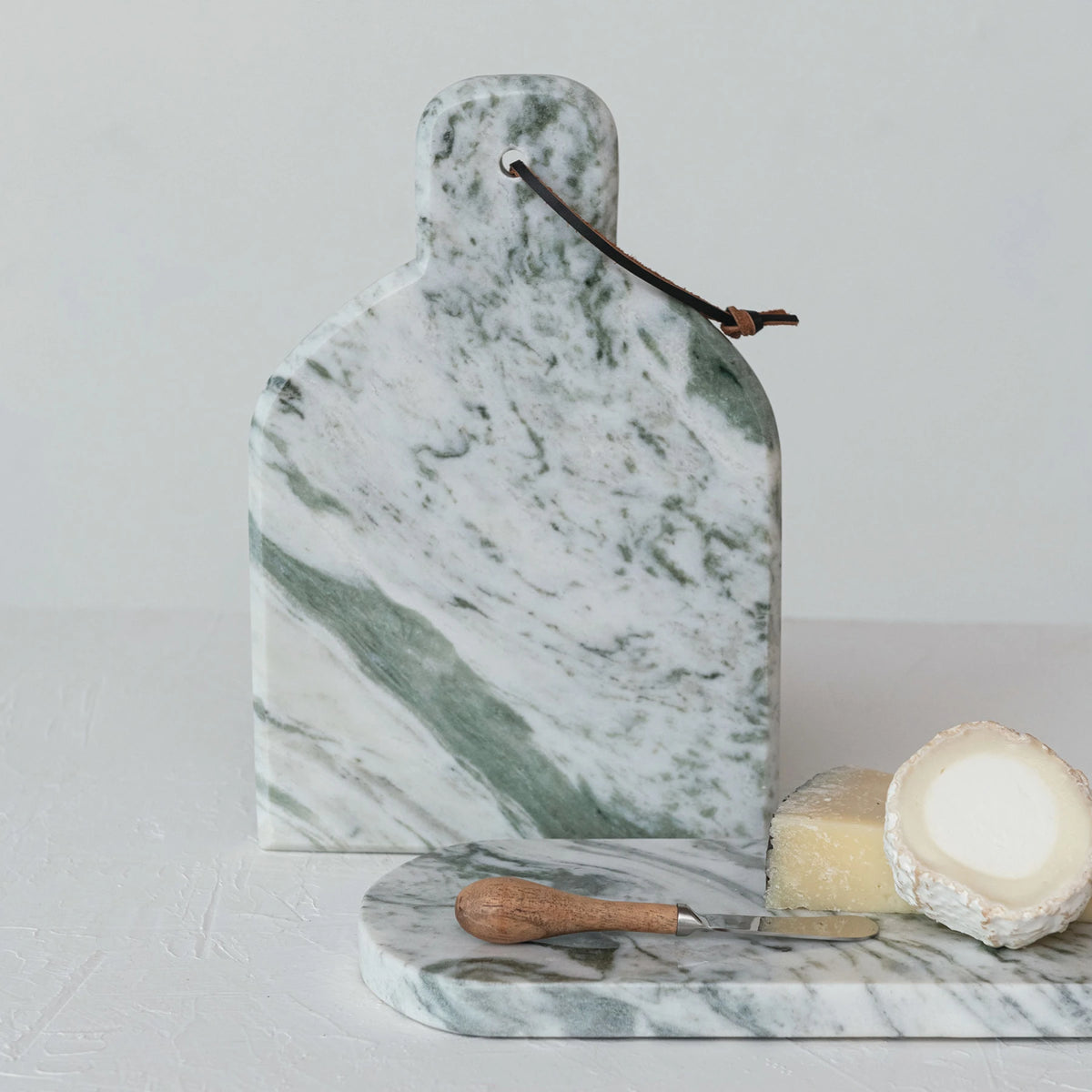 Marble Cutting Board w/ Knife