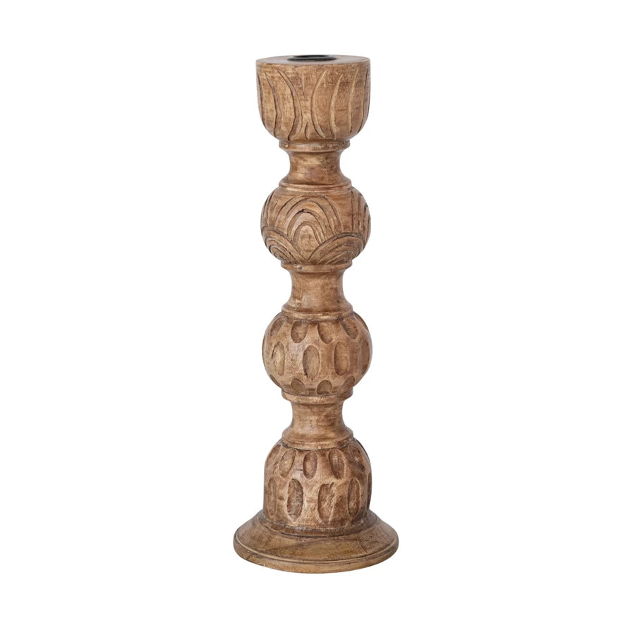 Hand Carved Taper Holder