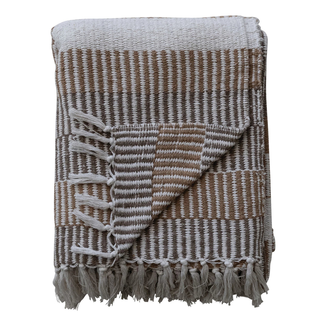 Stripes &amp; Fringe Throw