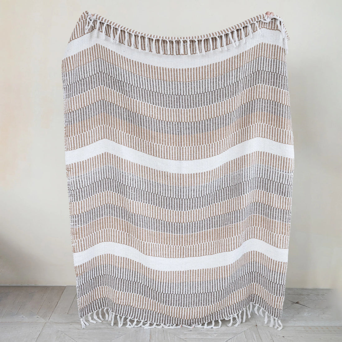 Stripes &amp; Fringe Throw