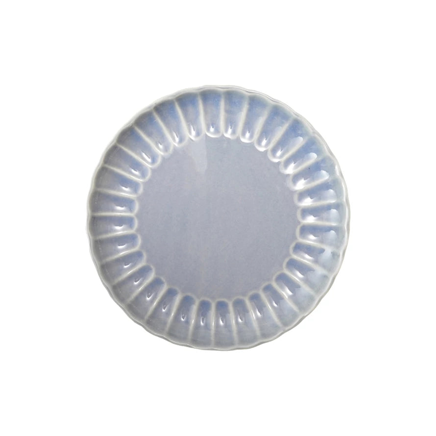 Fluted Plate - Light Blue