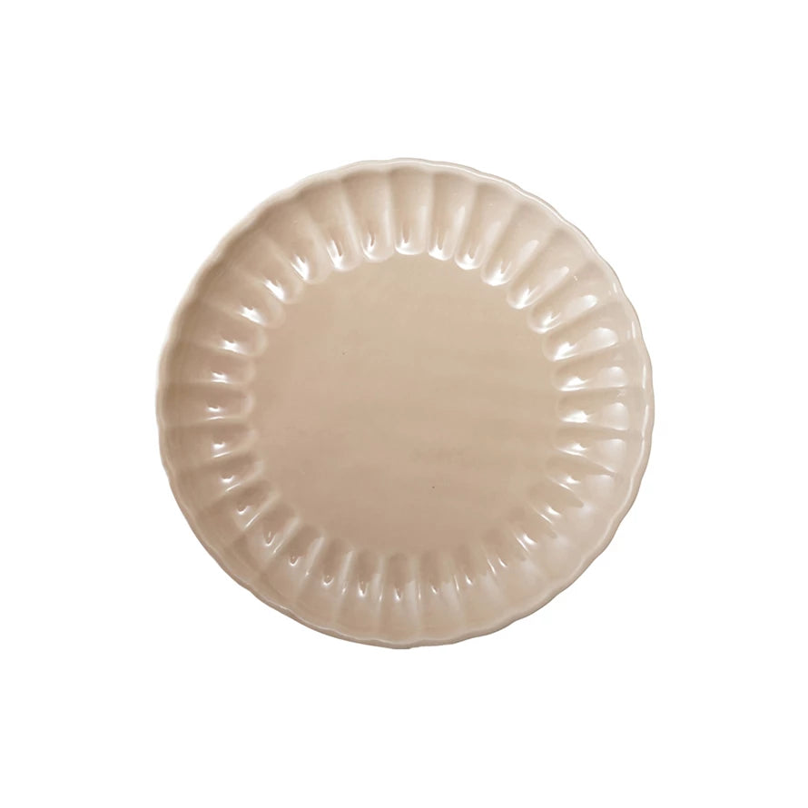 Fluted Plate - Blush