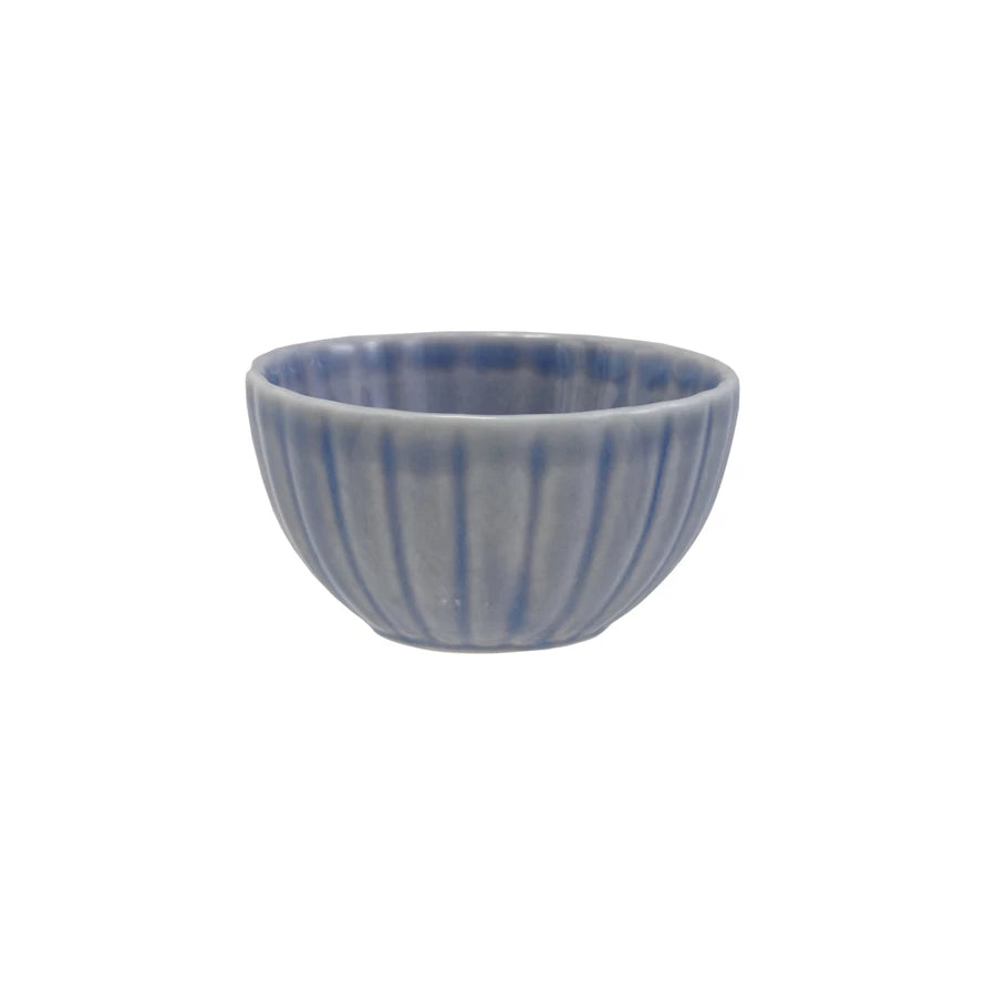 Fluted Bowl - Light Blue