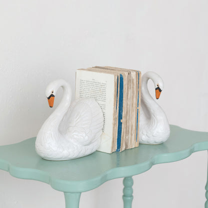 Swan Shaped Bookends