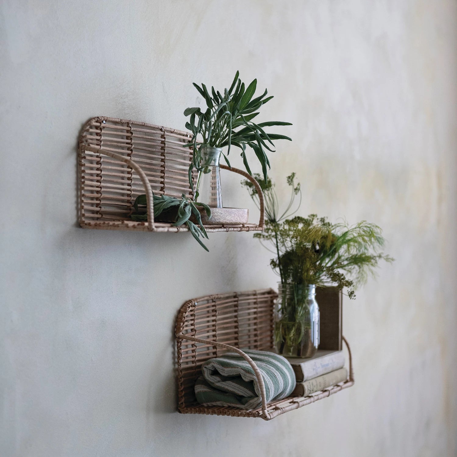 Rattan Wall Shelf