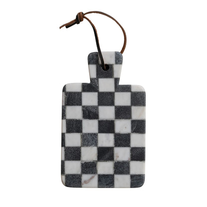 Checkered Marble Cheese Board