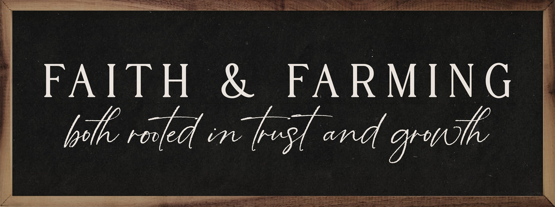 Faith And Farming Black