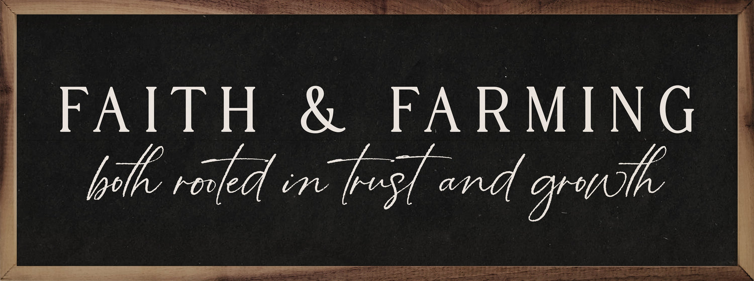 Faith And Farming Black
