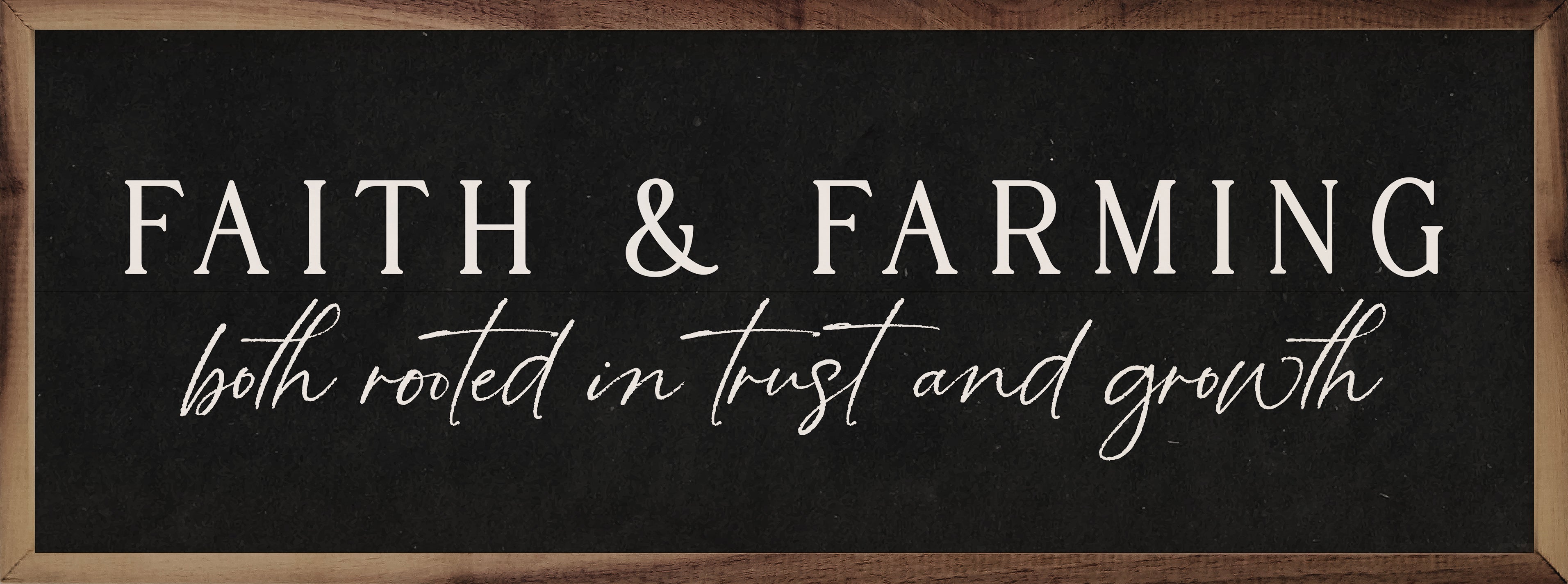 Faith And Farming Black