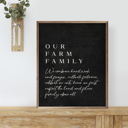 Our Farm Family Black