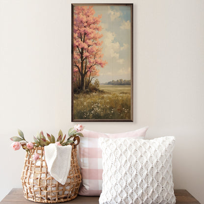 Pink Spring Tree Blossoming