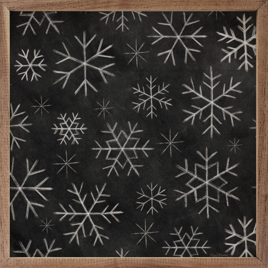 Snowflake Chalk Pattern