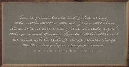 Love Is Patient Corinthians