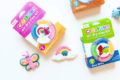 Creatibles Air Dry Clay Kit - Rainbow Pals