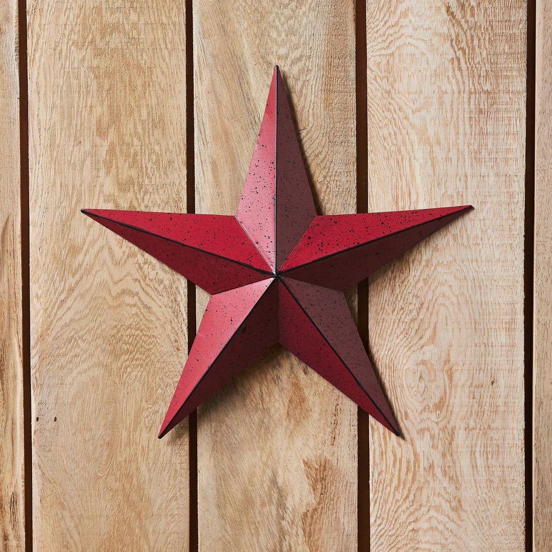 Metal Star Speckled Burgundy