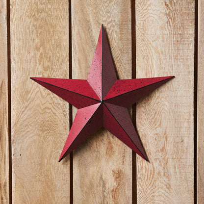 Metal Star Speckled Burgundy