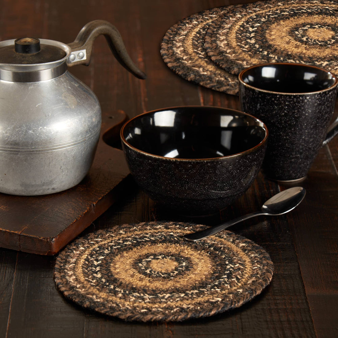 Espresso Braided Jute Trivet