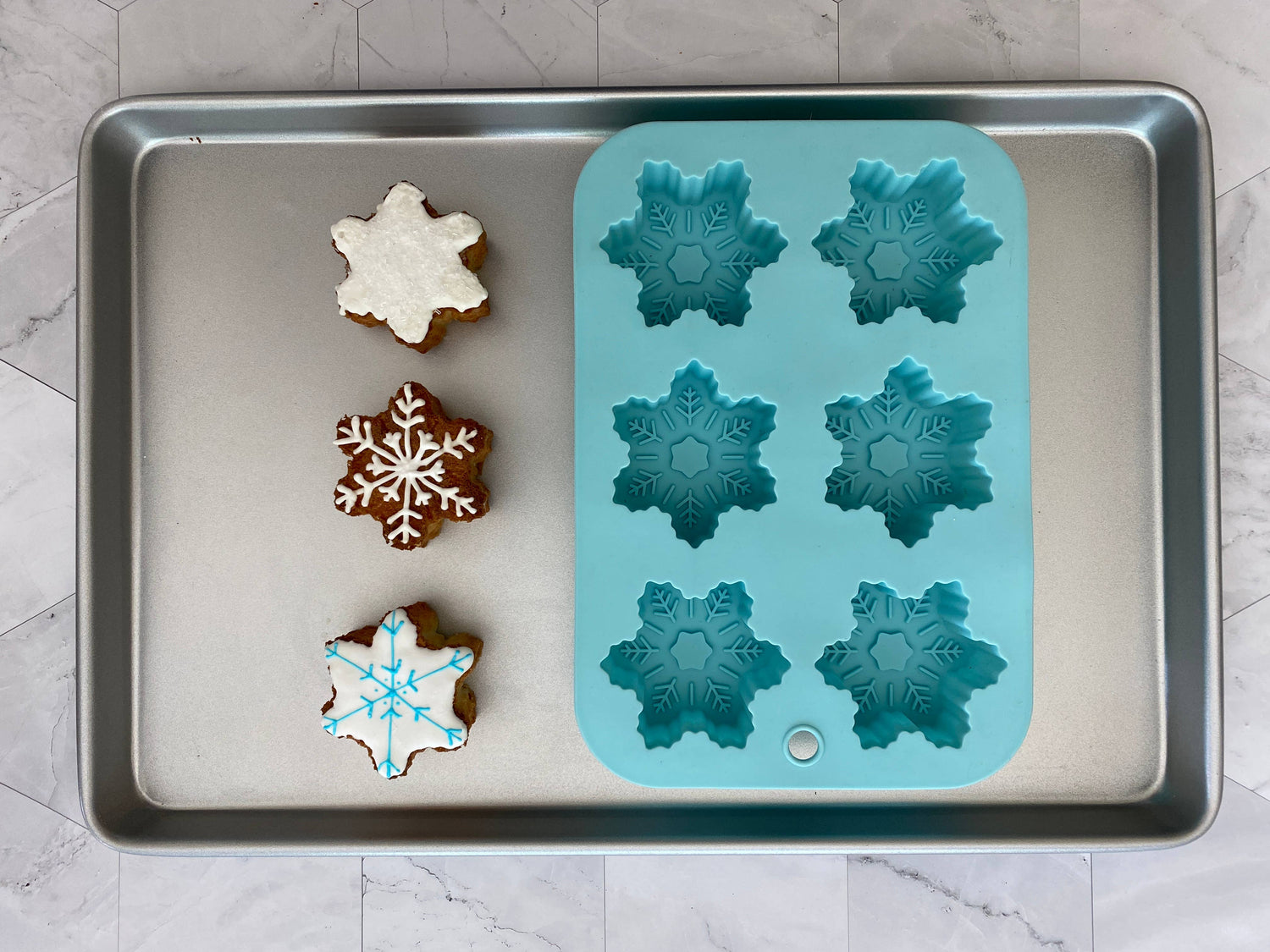 Winter Wonderland Snowflake Cupcake Mold