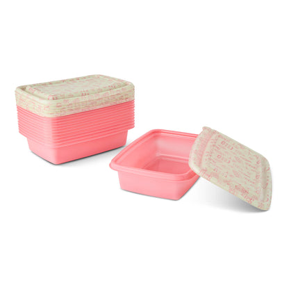 24pc Food Storage Set Plastic - Coquette Bakery