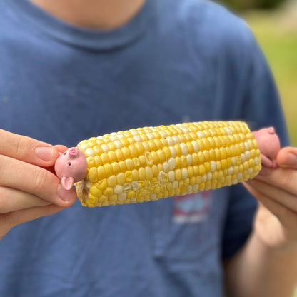 Outset Piglets Corn Holders, Set of 8