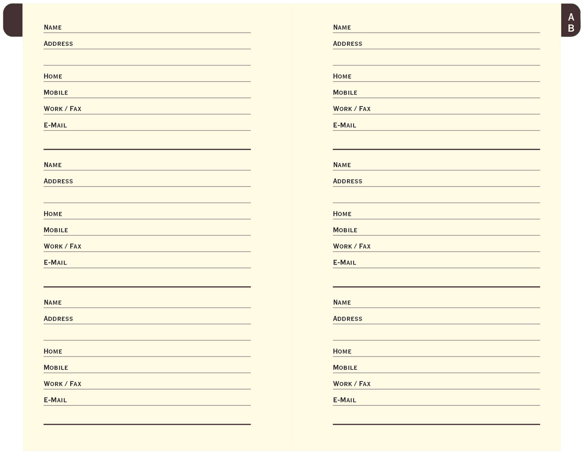 Butterflies Address Book