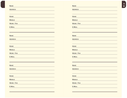 Butterflies Address Book