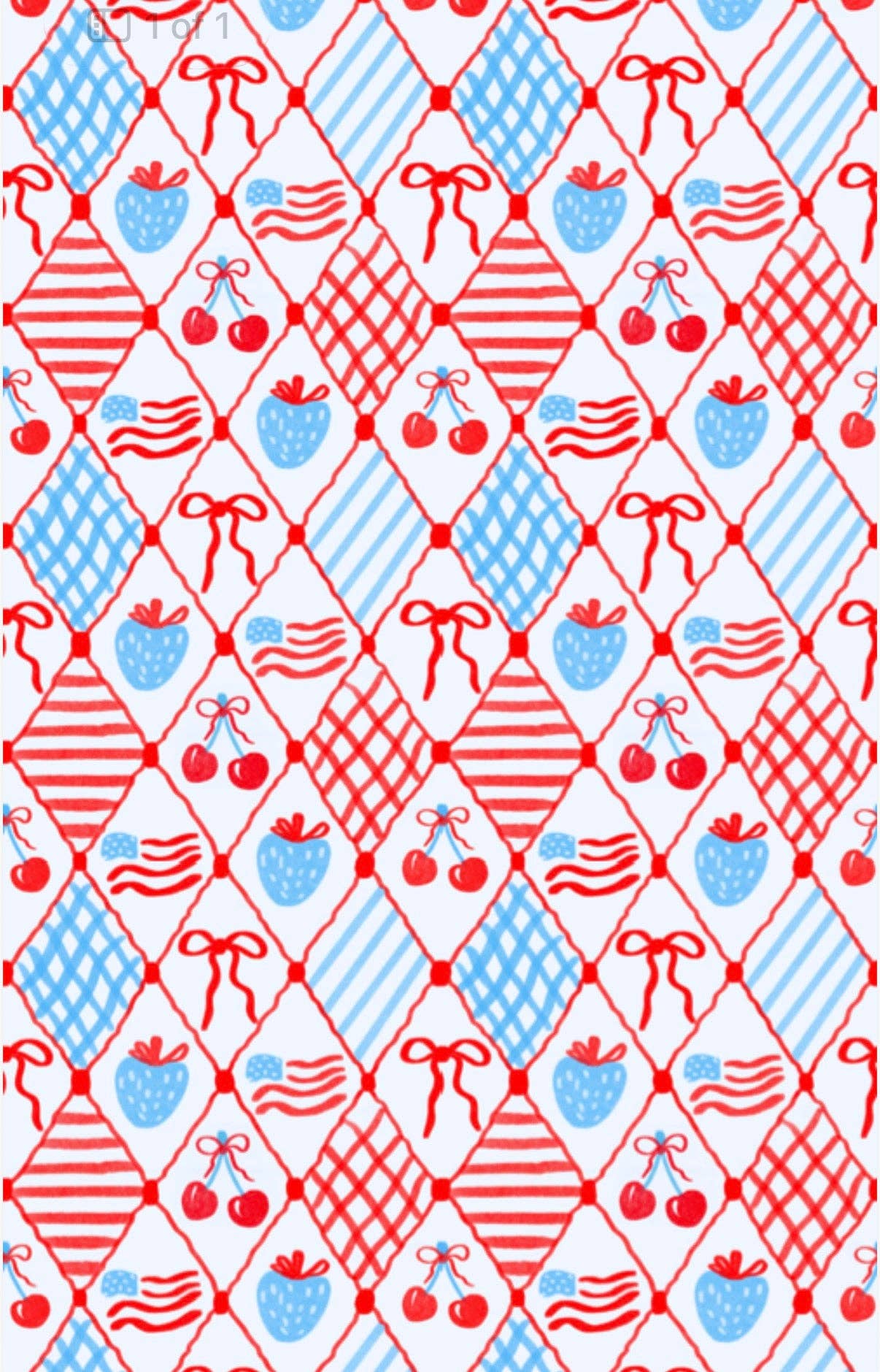 Sweet Land Of Berries: Double-Sided Washcloth