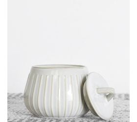 Stripe Jar w/ Lid