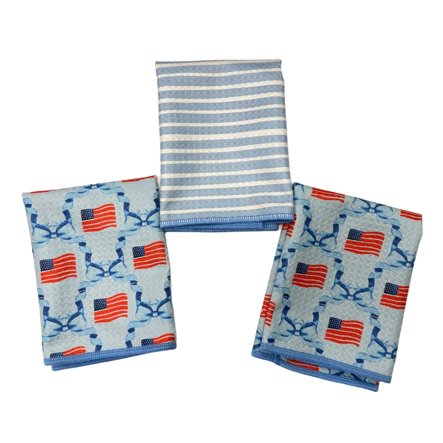 Mighty Mini Towel (Set of 3) Reversible - Flag Ribbon